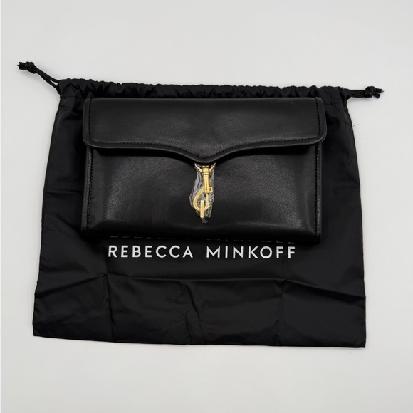 Rebecca Minkoff Handbags - Rebecca Minkoff  Black Travel Wallet With Antique Brass Hardware